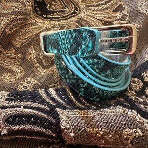 Guess Blue and Silver Belt Stylish Accessories